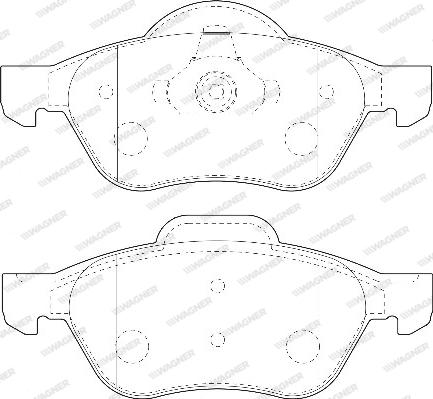 Wagner WBP23215A - Гальмівні колодки, дискові гальма autozip.com.ua