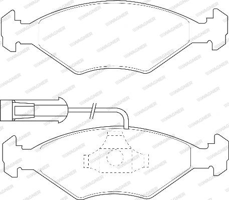 Wagner WBP23218A - Гальмівні колодки, дискові гальма autozip.com.ua