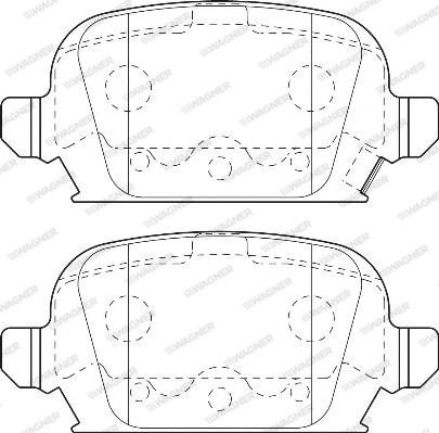 Wagner WBP23284A - Гальмівні колодки, дискові гальма autozip.com.ua