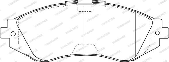 Wagner WBP23234B - Гальмівні колодки, дискові гальма autozip.com.ua