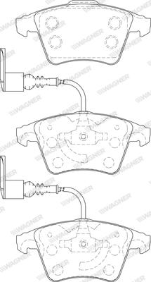 Wagner WBP23749A - Гальмівні колодки, дискові гальма autozip.com.ua