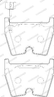 Wagner WBP23751A - Гальмівні колодки, дискові гальма autozip.com.ua