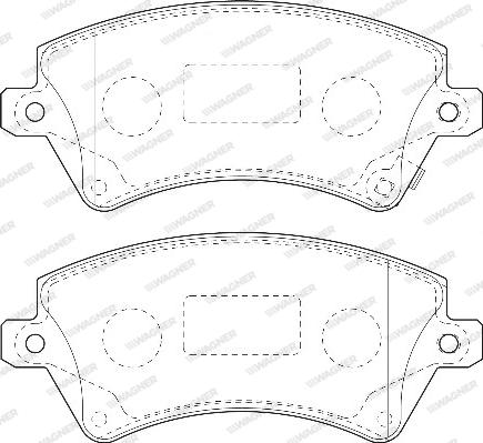 Wagner WBP23766A - Гальмівні колодки, дискові гальма autozip.com.ua