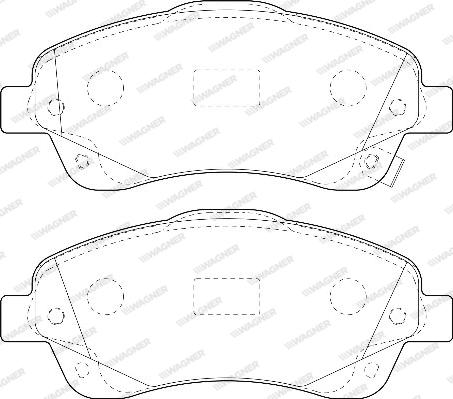 Wagner WBP23768A - Гальмівні колодки, дискові гальма autozip.com.ua