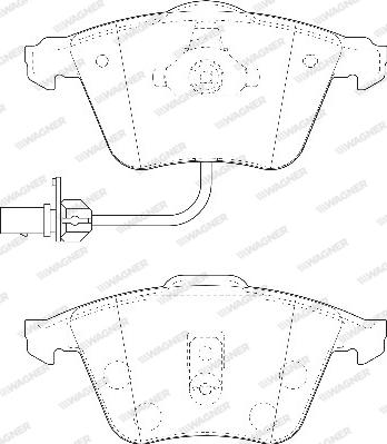 Wagner WBP23762B - Гальмівні колодки, дискові гальма autozip.com.ua