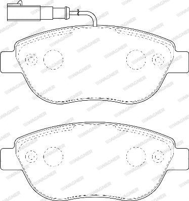 Wagner WBP23708A - Гальмівні колодки, дискові гальма autozip.com.ua