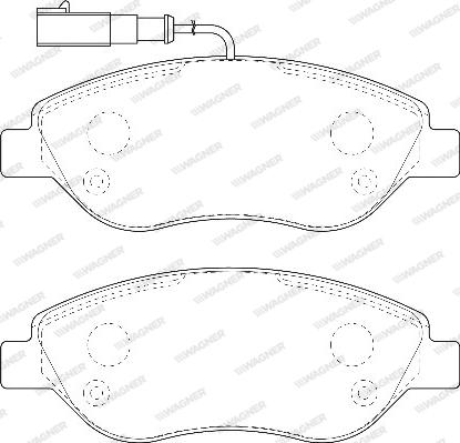 Wagner WBP23711A - Гальмівні колодки, дискові гальма autozip.com.ua