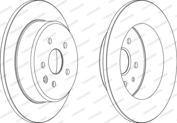 Wagner WGR1499-1 - Гальмівний диск autozip.com.ua