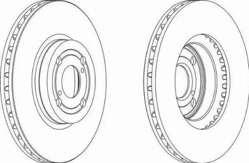 Denckermann B130391 - Гальмівний диск перед. Toyota Corolla 2.0D 02- autozip.com.ua