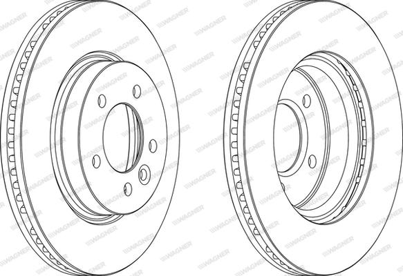 Wagner WGR1430-1 - Гальмівний диск autozip.com.ua