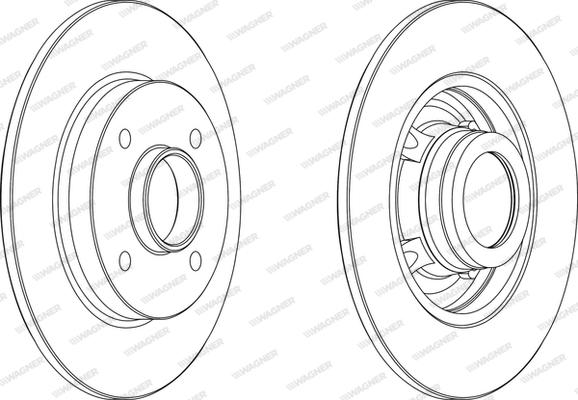 Wagner WGR1523-1 - Гальмівний диск autozip.com.ua