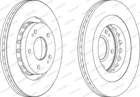 Wagner WGR1642-1 - Гальмівний диск autozip.com.ua
