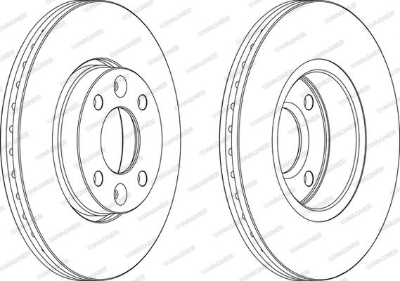 Wagner WGR1201-1 - Гальмівний диск autozip.com.ua