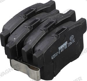 Wagner WZD537-D - Гальмівні колодки, дискові гальма autozip.com.ua