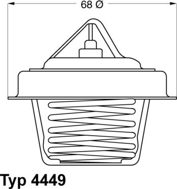 WAHLER 4449.84D - Термостат, охолоджуюча рідина autozip.com.ua