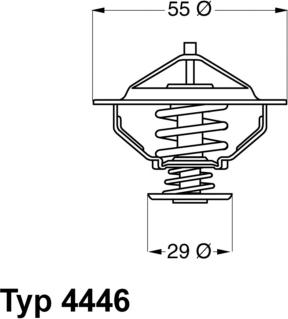 WAHLER 4446.83D - Термостат, охолоджуюча рідина autozip.com.ua