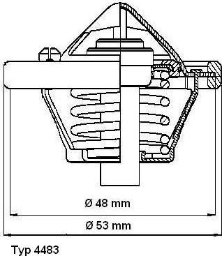 WAHLER 4483.82D - Термостат, охолоджуюча рідина autozip.com.ua