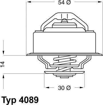 WAHLER 4089.87 - Термостат, охолоджуюча рідина autozip.com.ua