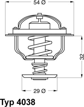 WAHLER 403881D - Термостат, охолоджуюча рідина autozip.com.ua