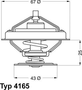 WAHLER 416579D - Термостат, охолоджуюча рідина autozip.com.ua