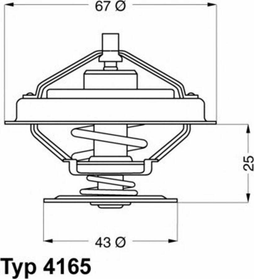 WAHLER 416579 - Термостат, охолоджуюча рідина autozip.com.ua