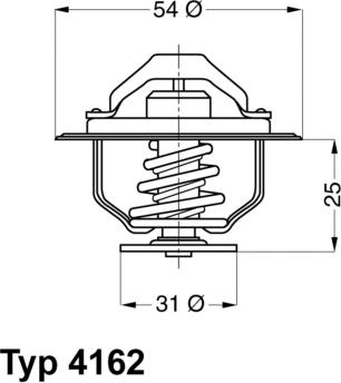 Wahler 4162.79D - Термостат, охолоджуюча рідина autozip.com.ua
