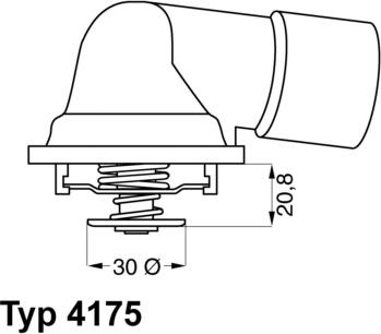 WAHLER 4175.92D - Термостат, охолоджуюча рідина autozip.com.ua