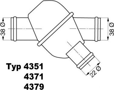 WAHLER 4371.80 - Термостат, охолоджуюча рідина autozip.com.ua