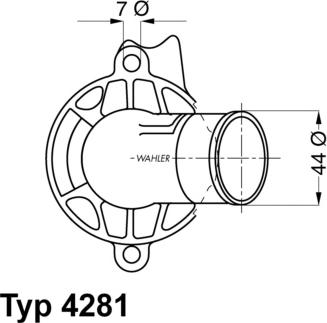 WAHLER 4281.87D - Термостат, охолоджуюча рідина autozip.com.ua