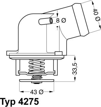 WAHLER 4275.87D - Термостат, охолоджуюча рідина autozip.com.ua