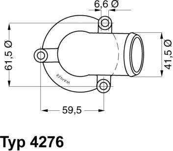 WAHLER 4276.87D - Термостат, охолоджуюча рідина autozip.com.ua