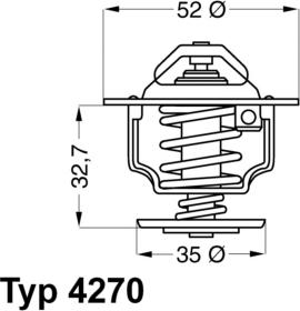 WAHLER 4270.88D - Термостат, охолоджуюча рідина autozip.com.ua
