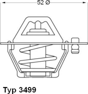 WAHLER 3499.82D - Термостат, охолоджуюча рідина autozip.com.ua
