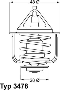 WAHLER 347882D - Термостат, охолоджуюча рідина autozip.com.ua