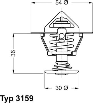 WAHLER 3159.82D - Термостат, охолоджуюча рідина autozip.com.ua