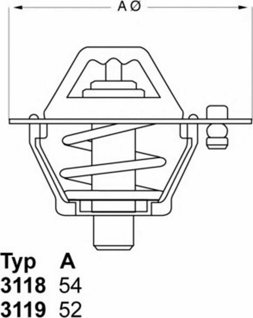 Wahler 311892 - Термостат, охолоджуюча рідина autozip.com.ua