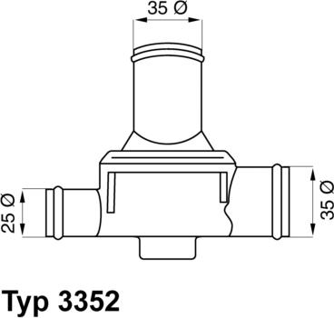 Wahler 3352.80 - Термостат, охолоджуюча рідина autozip.com.ua