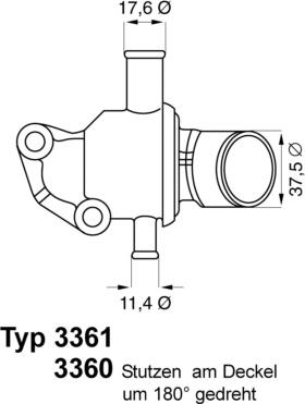 WAHLER 3360.87D - Термостат, охолоджуюча рідина autozip.com.ua