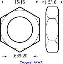 WAI 84-2700 - Гайка autozip.com.ua