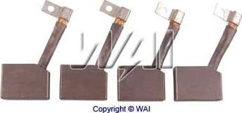 WAI BSX148 - Вугільна щітка, стартер autozip.com.ua