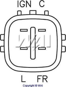 WAI IM851 - Регулятор напруги генератора autozip.com.ua