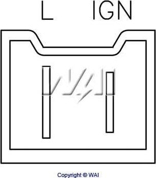 WAI IP1652 - Регулятор напруги генератора autozip.com.ua