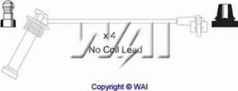 WAI ISL039 - Комплект проводів запалювання autozip.com.ua