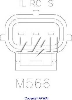 WAI M566 - Регулятор напруги генератора autozip.com.ua