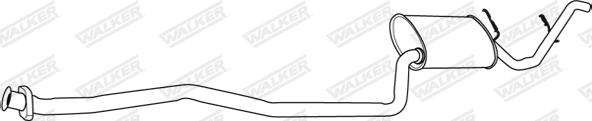 Walker 09616 - Глушник вихлопних газів кінцевий autozip.com.ua