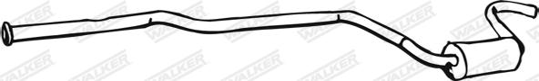 Walker 09618 - Середній глушник вихлопних газів autozip.com.ua