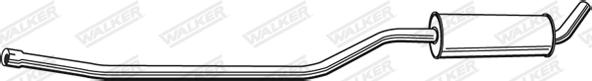 Walker 06402 - Середній глушник вихлопних газів autozip.com.ua