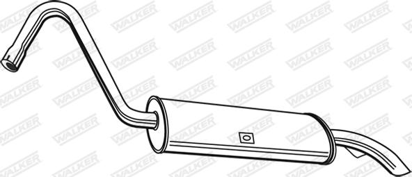 Walker 06411 - Глушник вихлопних газів кінцевий autozip.com.ua