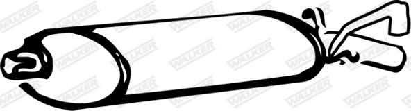 Walker 08487 - Глушник вихлопних газів кінцевий autozip.com.ua