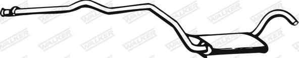 Walker 02512 - Середній глушник вихлопних газів autozip.com.ua